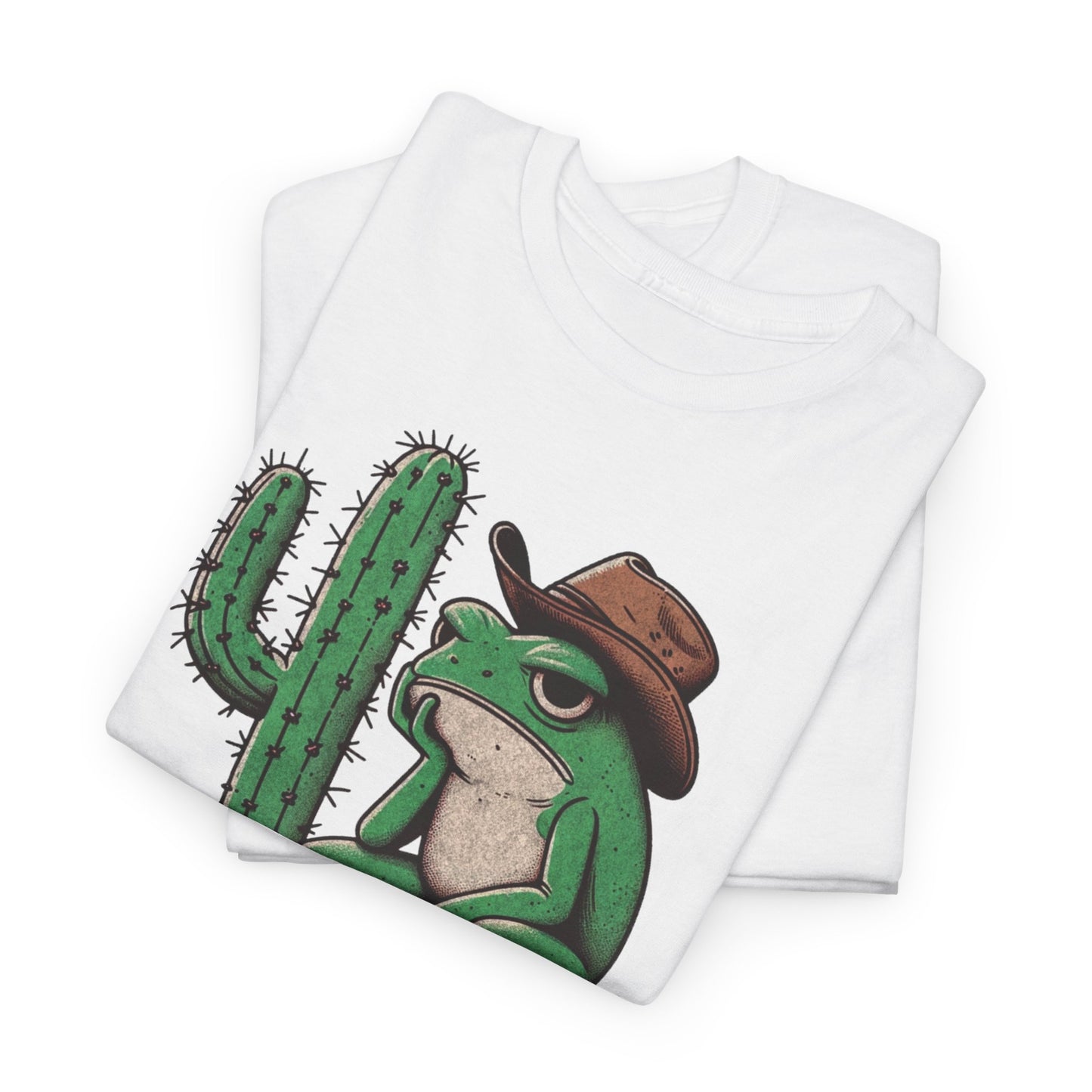 Funny Frog Cowboy T-Shirt | 'Howdy' Western Graphic Tee for Men & Women