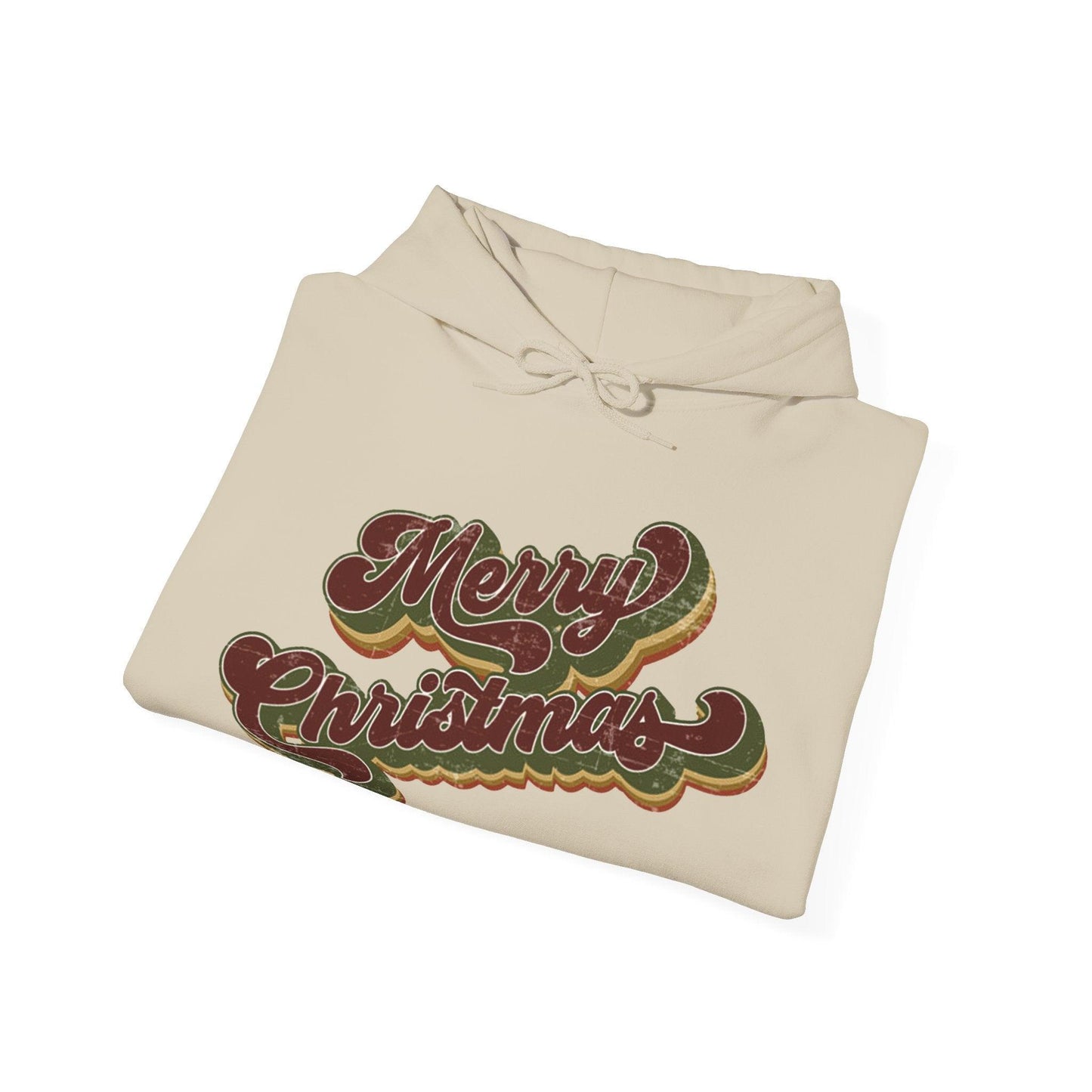 Merry Christmas Vintage Hoodie – Holiday Cheer in Classic Style - Stylfer