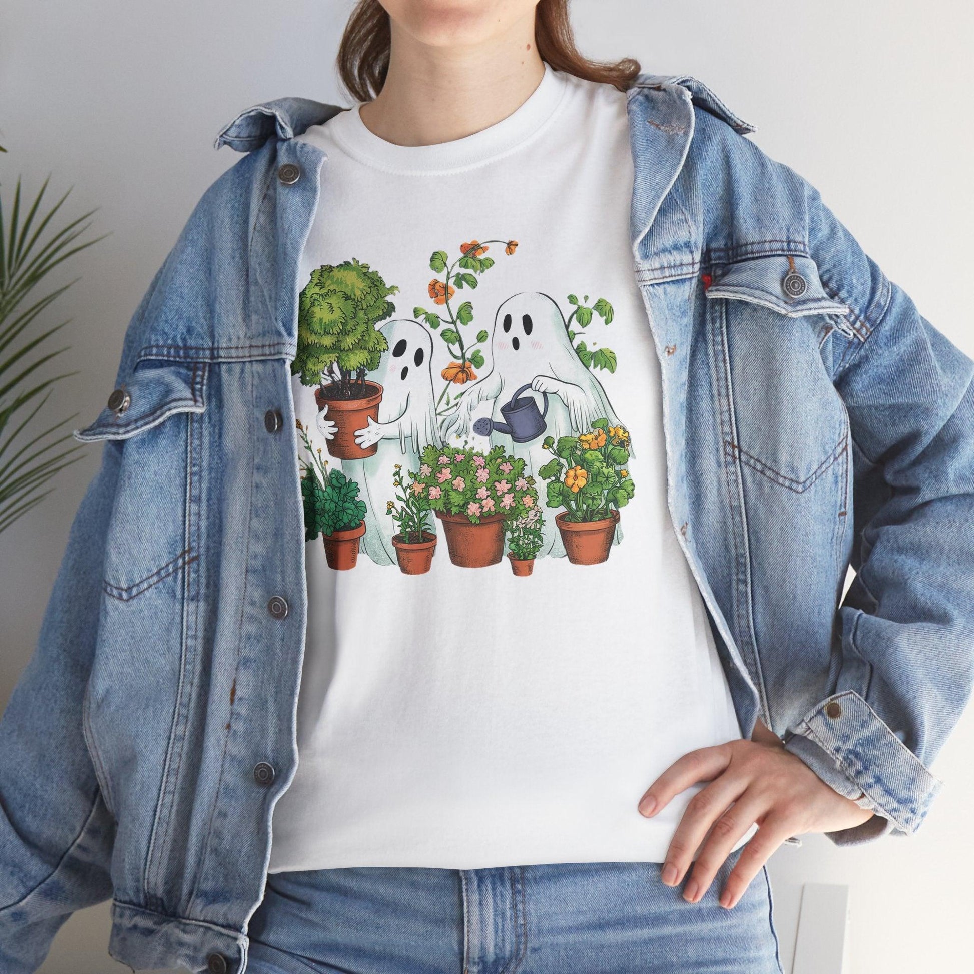 Gardening Cute Ghosts Shirt | Fun Halloween Design - Stylfer