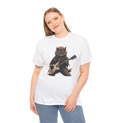 Funny Cat Guitar T-Shirt | Best Cat Dad & Cat Mom Tee