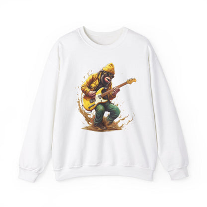 Monkey Guitar Sweatshirt | Cool Music Shirts for Men & Women - Stylfer