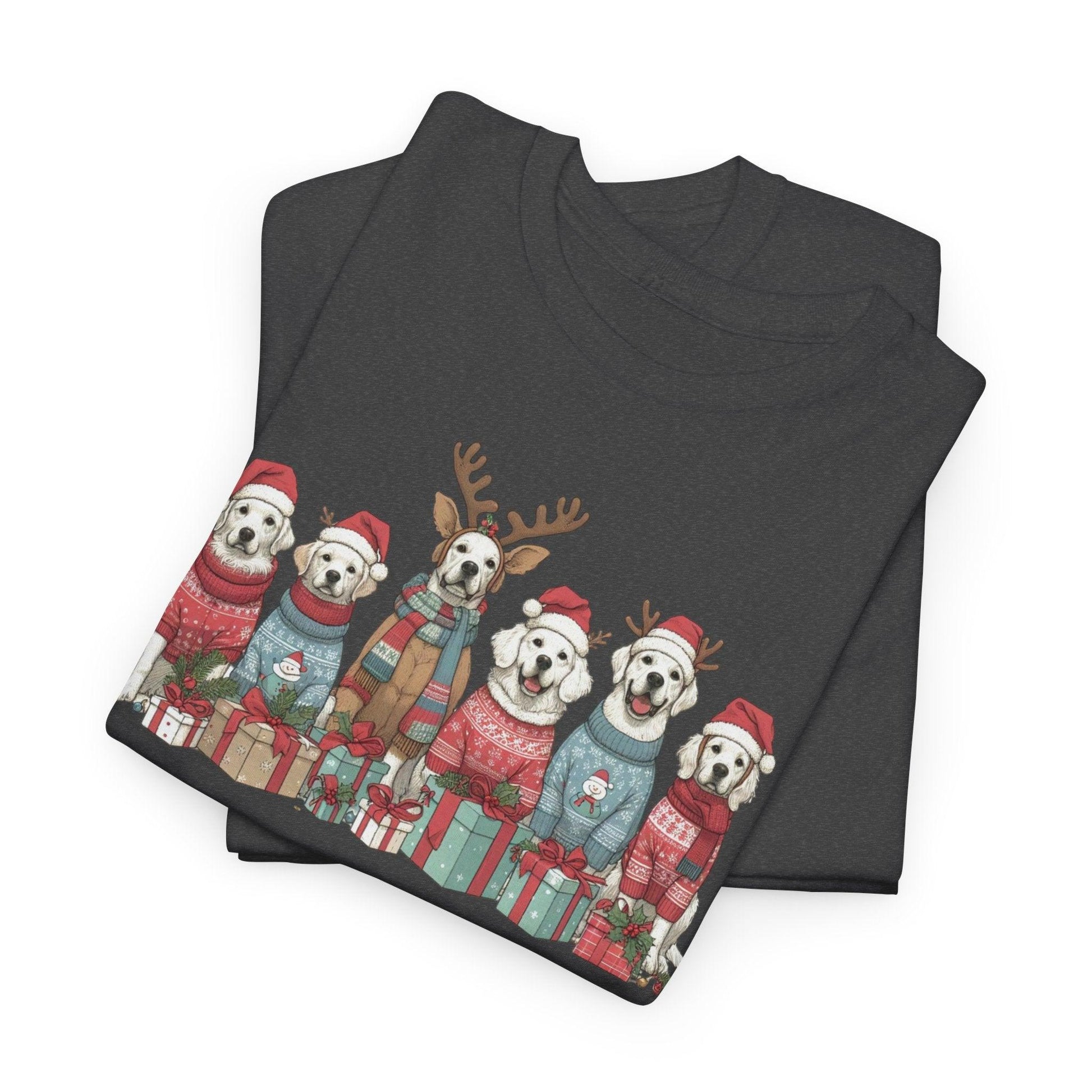 Merry Christmas Dog T-Shirt - Funny Dog Lovers Holiday Graphic Tee - Stylfer