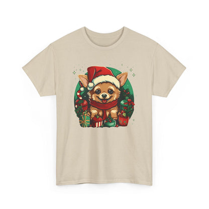 Chihuahua Santa Hat T-Shirt | Xmas Santa Merch & Gifts - Stylfer