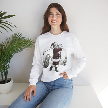 Funny Christmas Golf Sweatshirt – Holiday Gift for Golfers - Stylfer