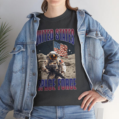 United States Space Force T-Shirt | Military Astronaut Patriotic Tee - Stylfer