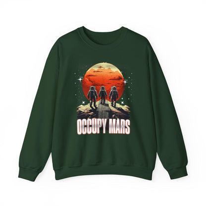 Occupy Mars Space Sweatshirt | Astronaut & Space Exploration Sweater - Stylfer