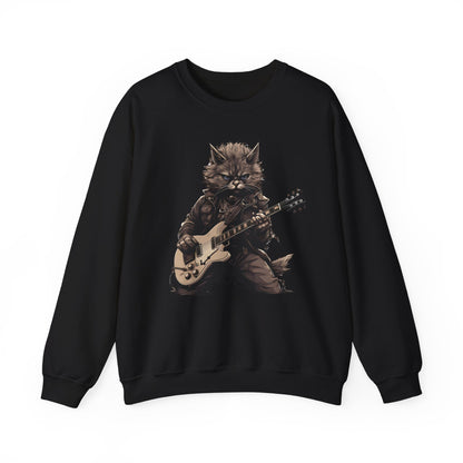 Cat Dad Guitar Sweatshirt | Funny Cat Mom Pullover