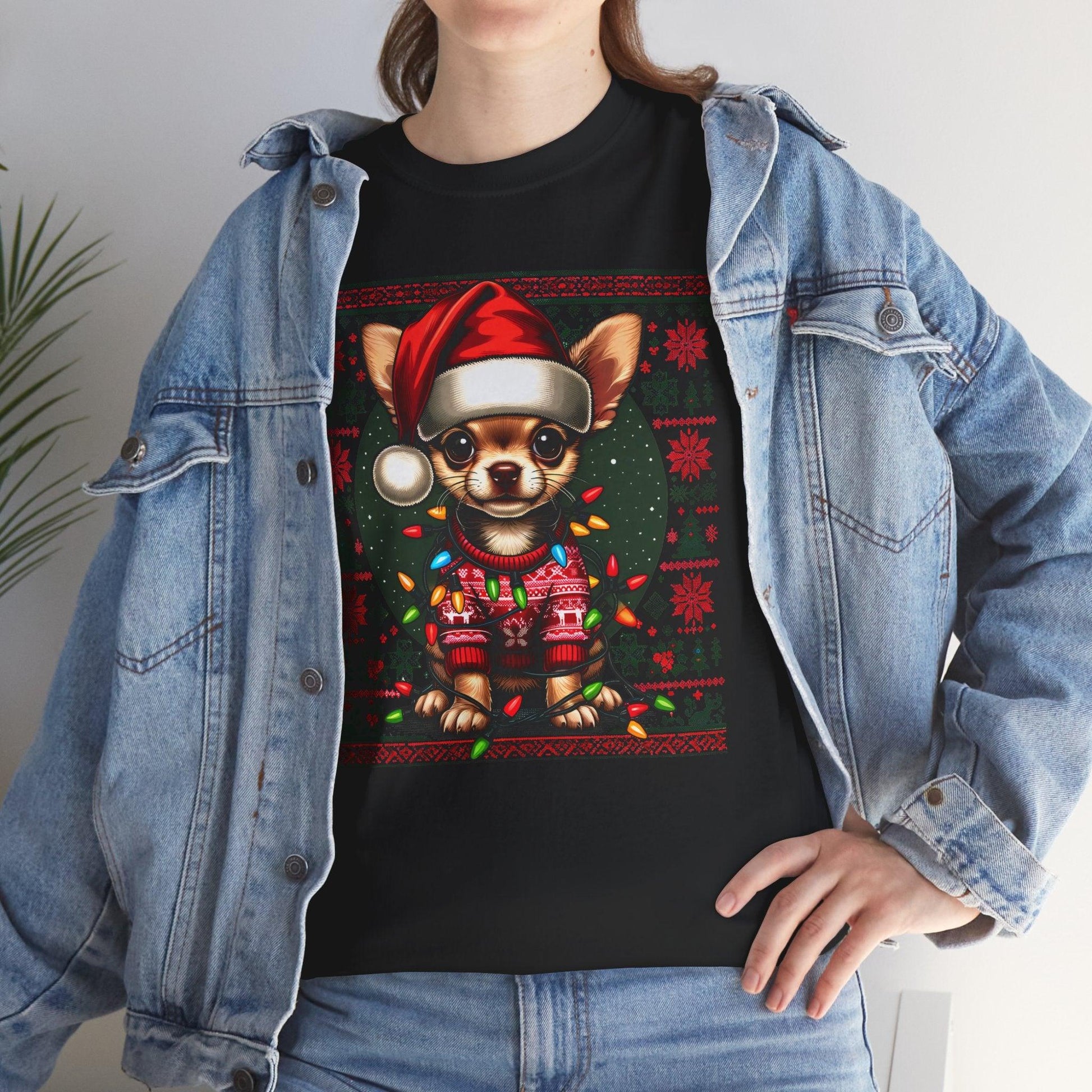 Chihuahua Christmas T-Shirt – Cute Funny Holiday Dog Lovers Tee - Stylfer