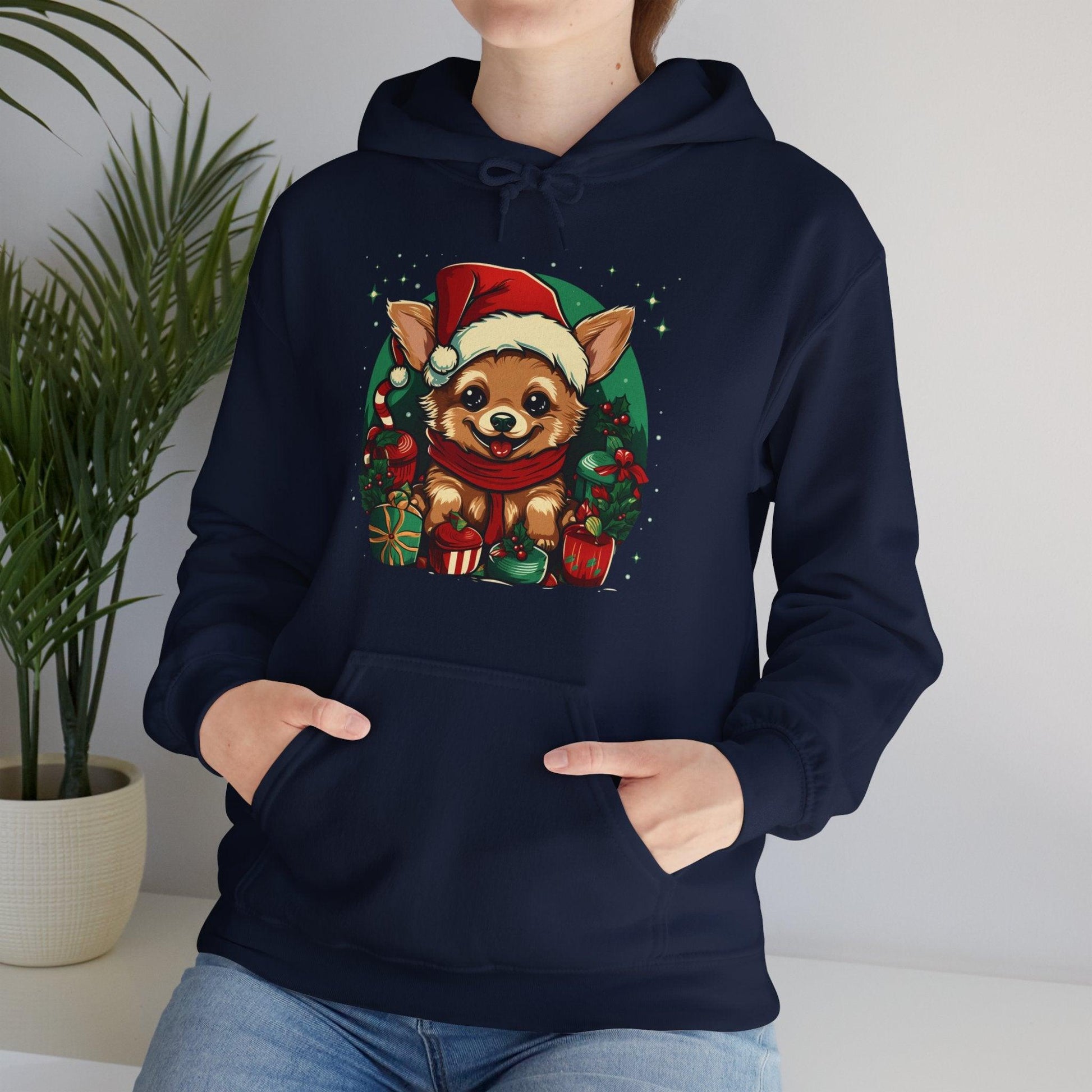 Chihuahua Santa Hat Hoodie | Festive Christmas Gifts Idea - Stylfer