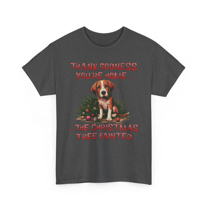 Thank Godness You're Home Christmas Shirt | Funny Dog Tee - Stylfer