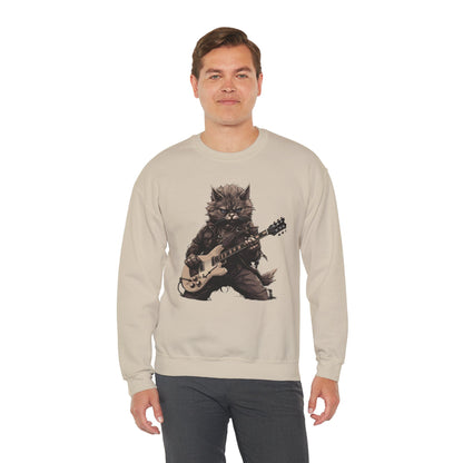 Cat Dad Guitar Sweatshirt | Funny Cat Mom Pullover