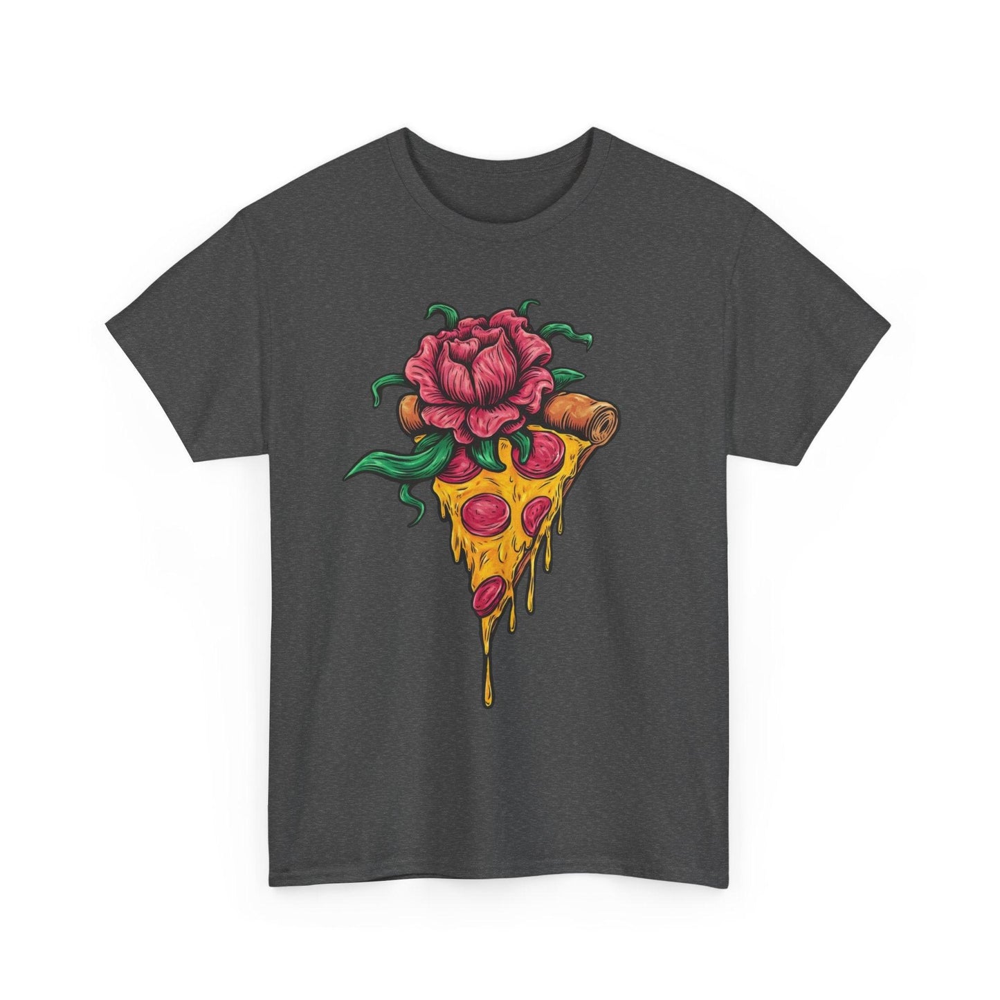 Floral Pizza Shirt | Funny and Unique Foodie Design - Stylfer