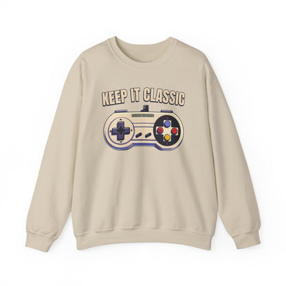 Keep It Classic Gamer Sweatshirt - Vintage Controller Design