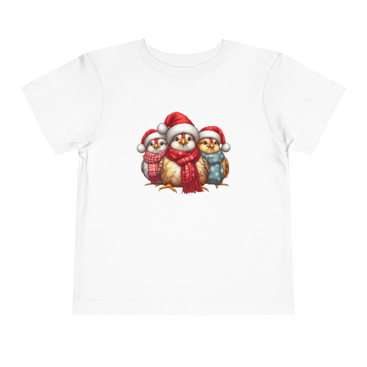 Christmas Chickens Funny Shirt | Animal Lovers Farmer Xmas Tee - Stylfer