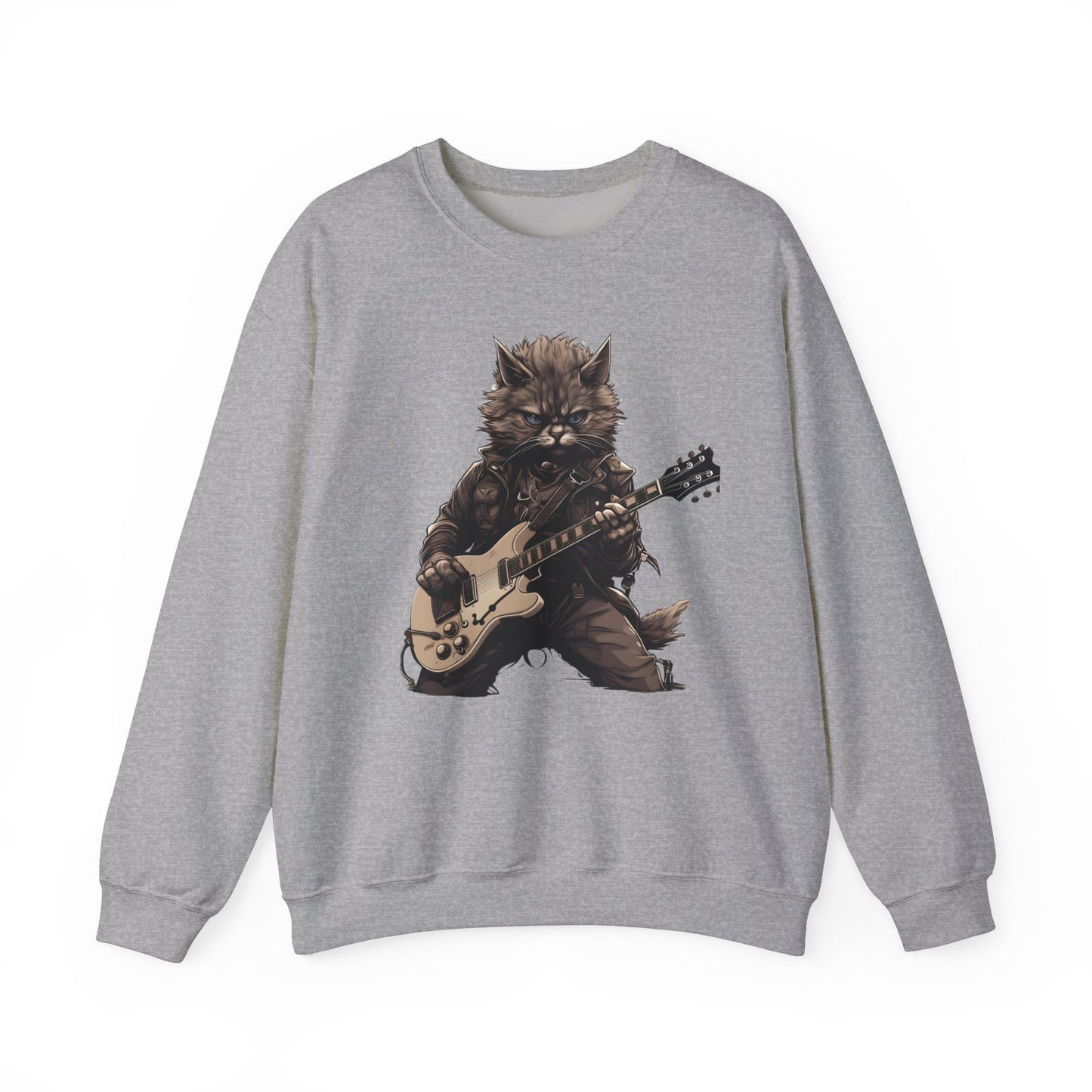 Cat Dad Guitar Sweatshirt | Funny Cat Mom Pullover