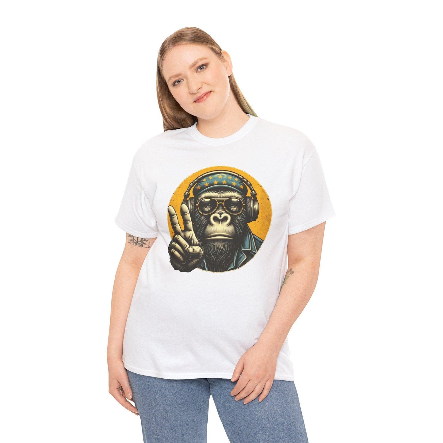 Cool Monkey T-Shirt for Men & Women | Funny Monkey Face Graphic Tee - Stylfer