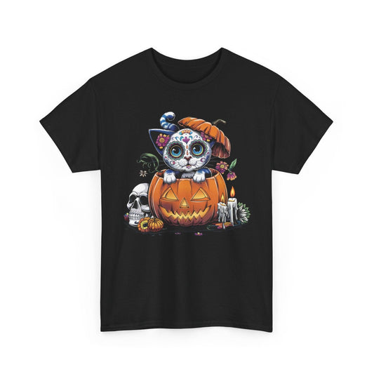 Day of the Dead Cat Shirt | Horror Halloween Design - Stylfer