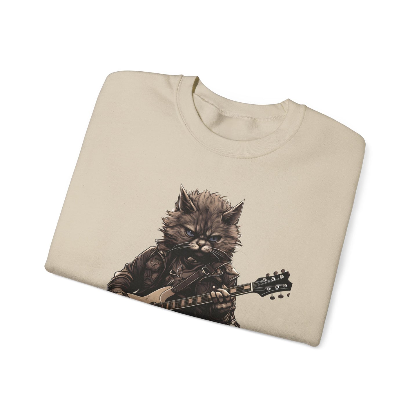 Cat Dad Guitar Sweatshirt | Funny Cat Mom Pullover