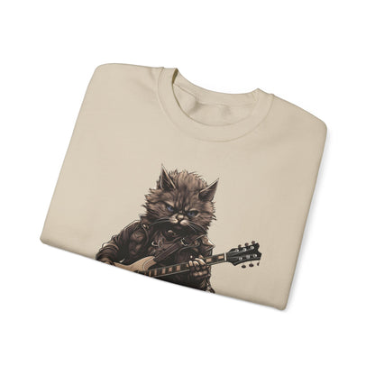 Cat Dad Guitar Sweatshirt | Funny Cat Mom Pullover