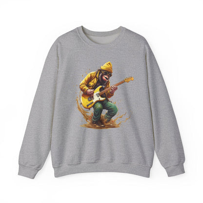 Monkey Guitar Sweatshirt | Cool Music Shirts for Men & Women - Stylfer