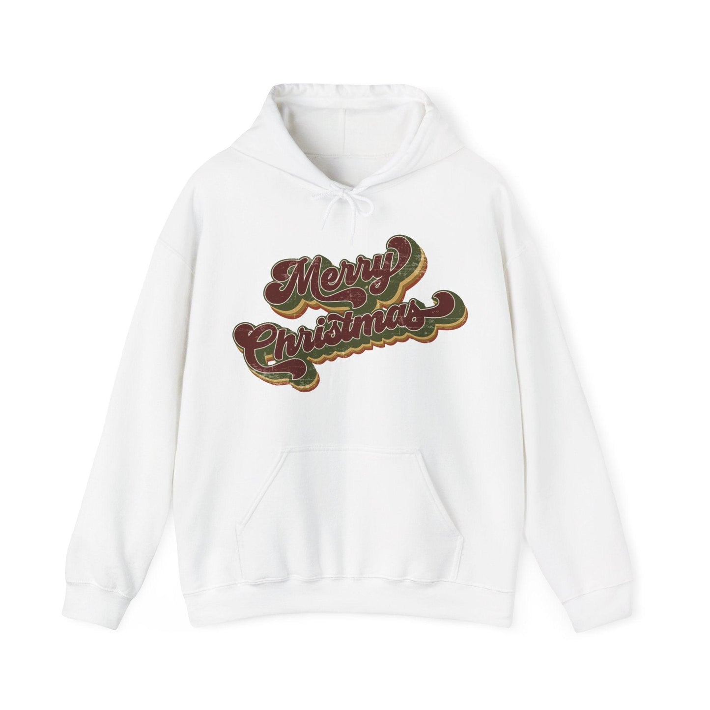 Merry Christmas Vintage Hoodie – Holiday Cheer in Classic Style - Stylfer