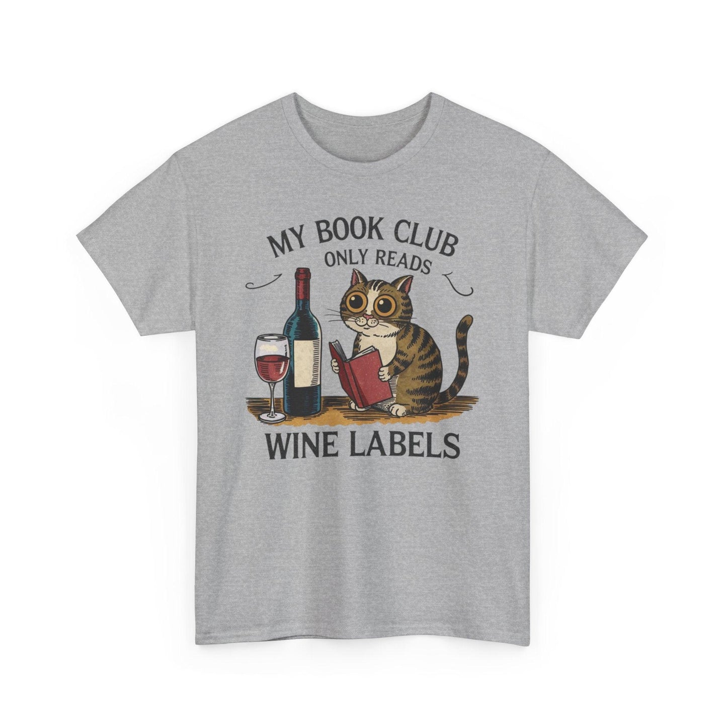 My Book Club Only Read Wine Labels Funny T-shirt - Stylfer