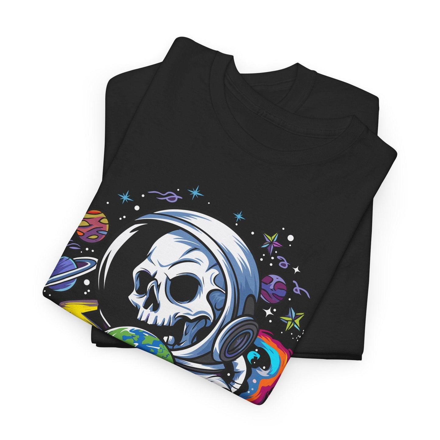 Skeleton Astronaut Shirt | Funny Space Galaxy Halloween Tee - Stylfer