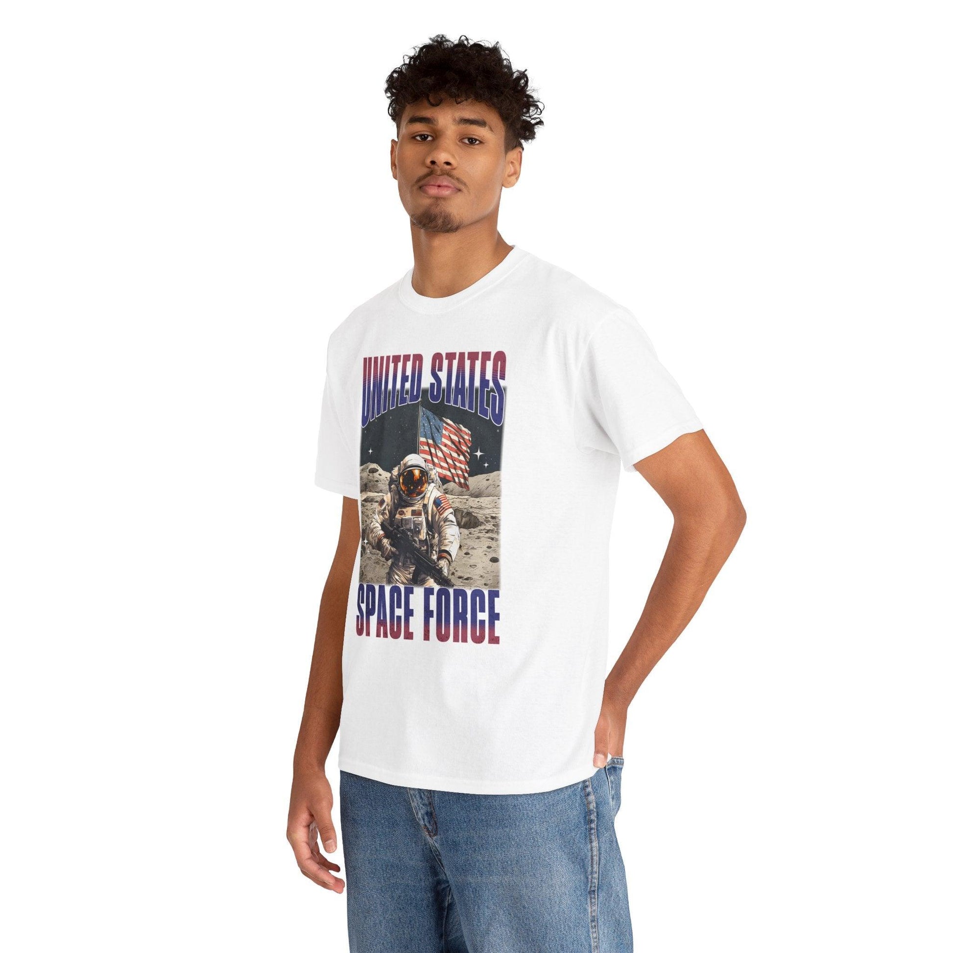 United States Space Force T-Shirt | Military Astronaut Patriotic Tee - Stylfer