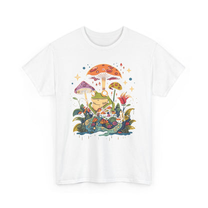 Frog on Mushrooms T-Shirt | Whimsical Frog Lover Graphic Tee