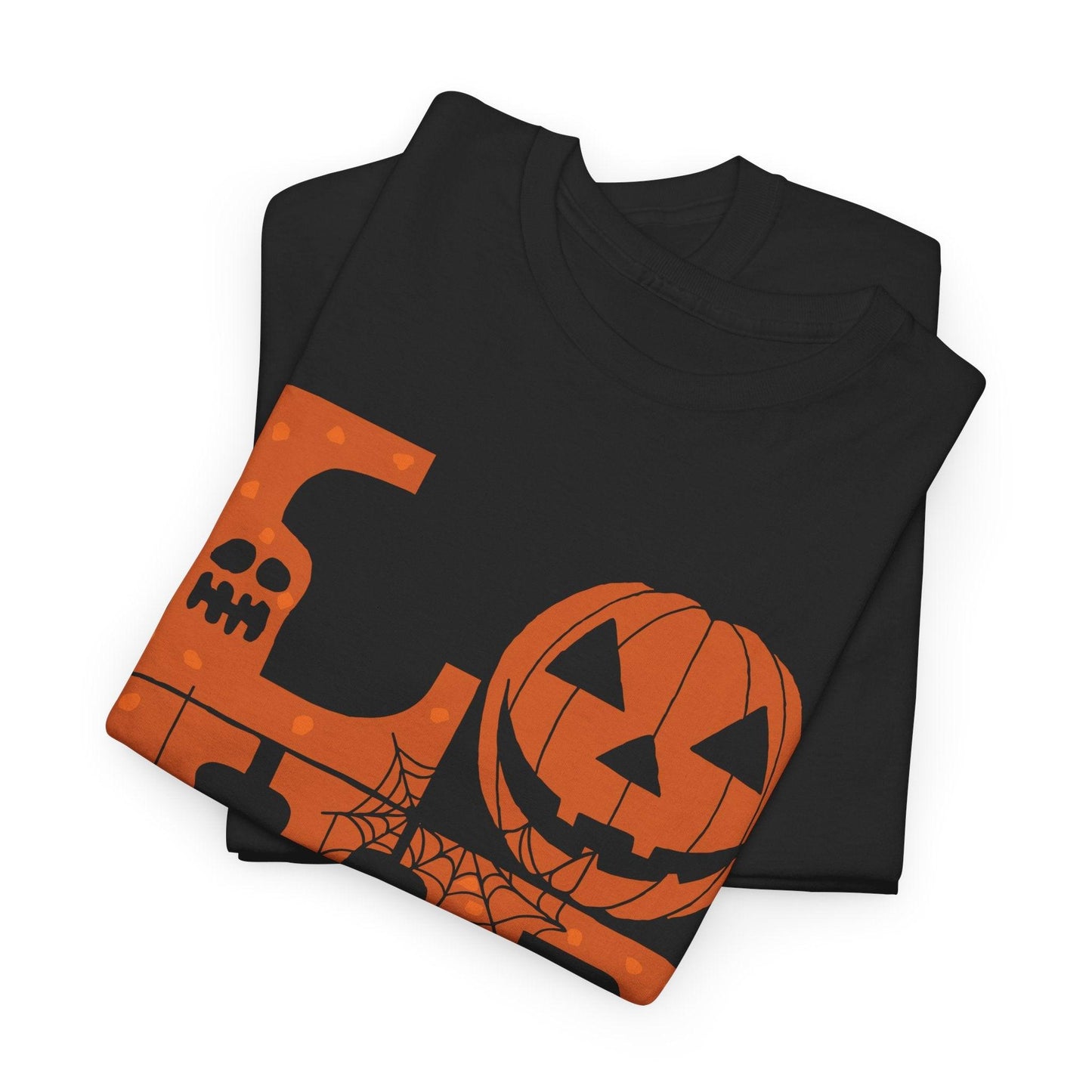 Love Halloween Shirt | Cat Pumpkin Ghost Graphic Tee - Stylfer