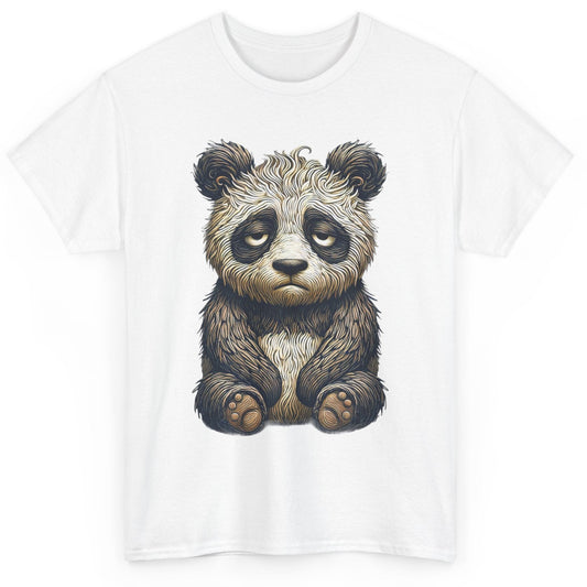 Sleeping Panda Shirt – Funny Panda Design & Bored Panda Comics Tee