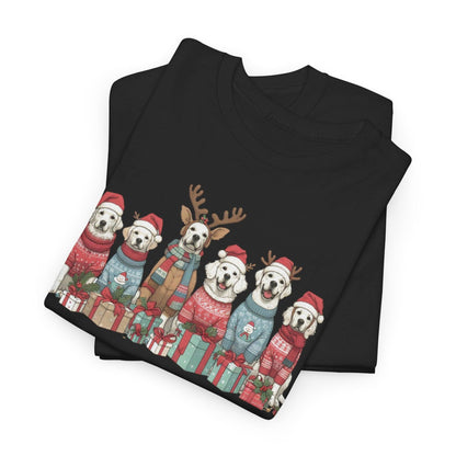 Merry Christmas Dog T-Shirt - Funny Dog Lovers Holiday Graphic Tee - Stylfer