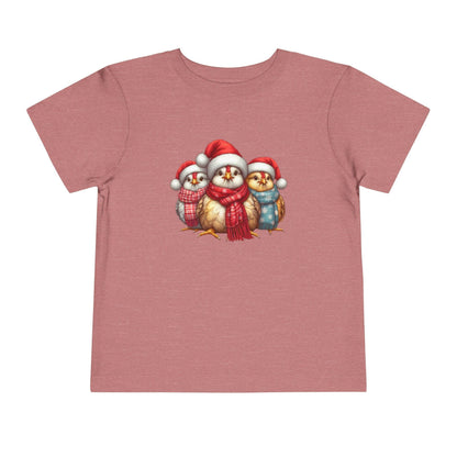 Christmas Chickens Funny Shirt | Animal Lovers Farmer Xmas Tee - Stylfer