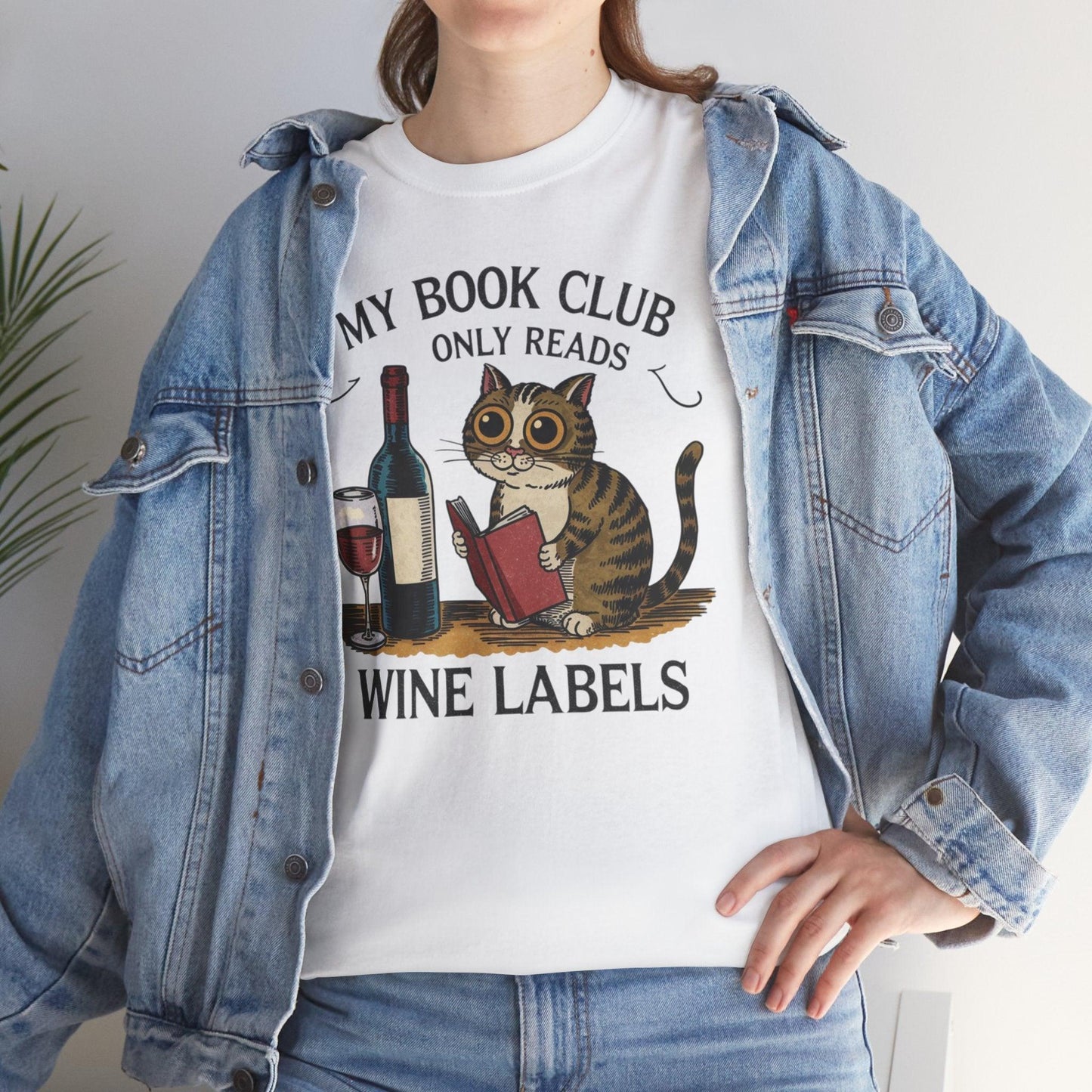 My Book Club Only Read Wine Labels Funny T-shirt - Stylfer