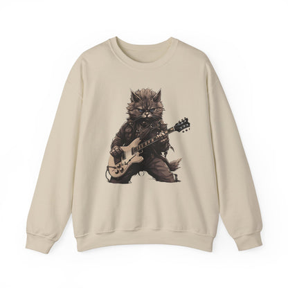 Cat Dad Guitar Sweatshirt | Funny Cat Mom Pullover