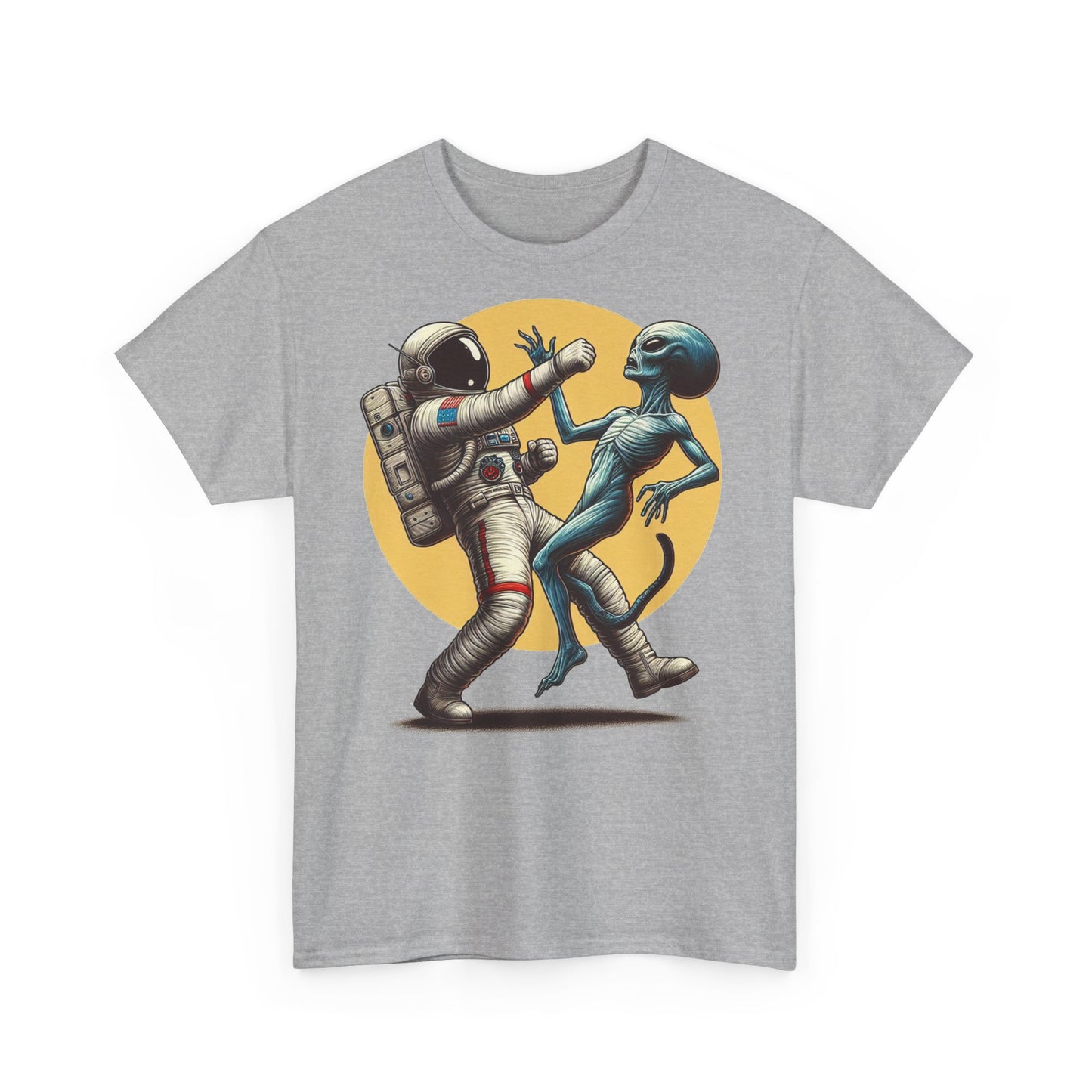 Astronaut vs. Alien T-shirt - Funny Space Lover UFO Graphic Tee