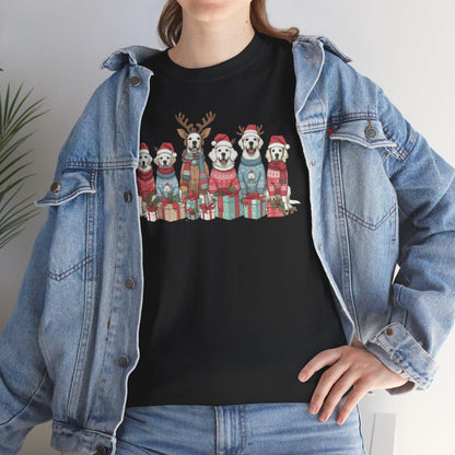 Merry Christmas Dog T-Shirt - Funny Dog Lovers Holiday Graphic Tee - Stylfer