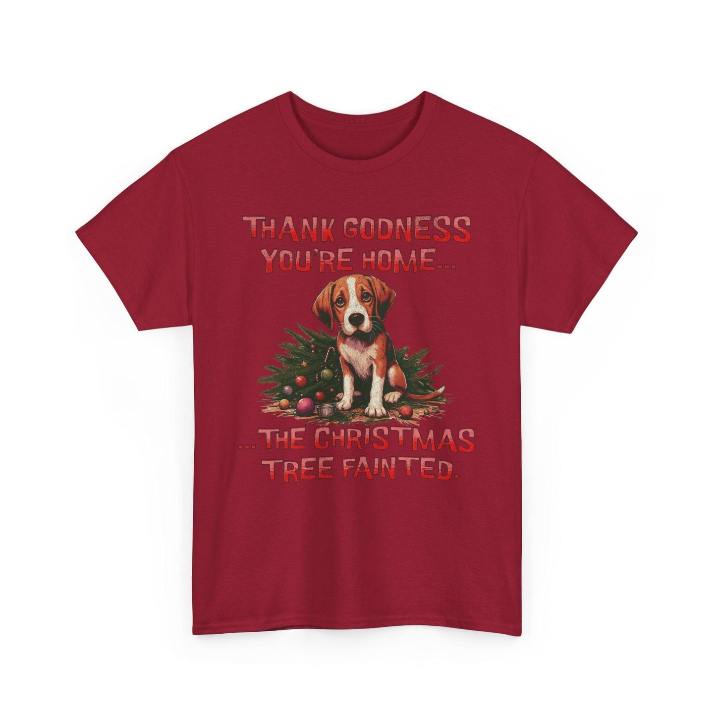 Thank Godness You're Home Christmas Shirt | Funny Dog Tee - Stylfer