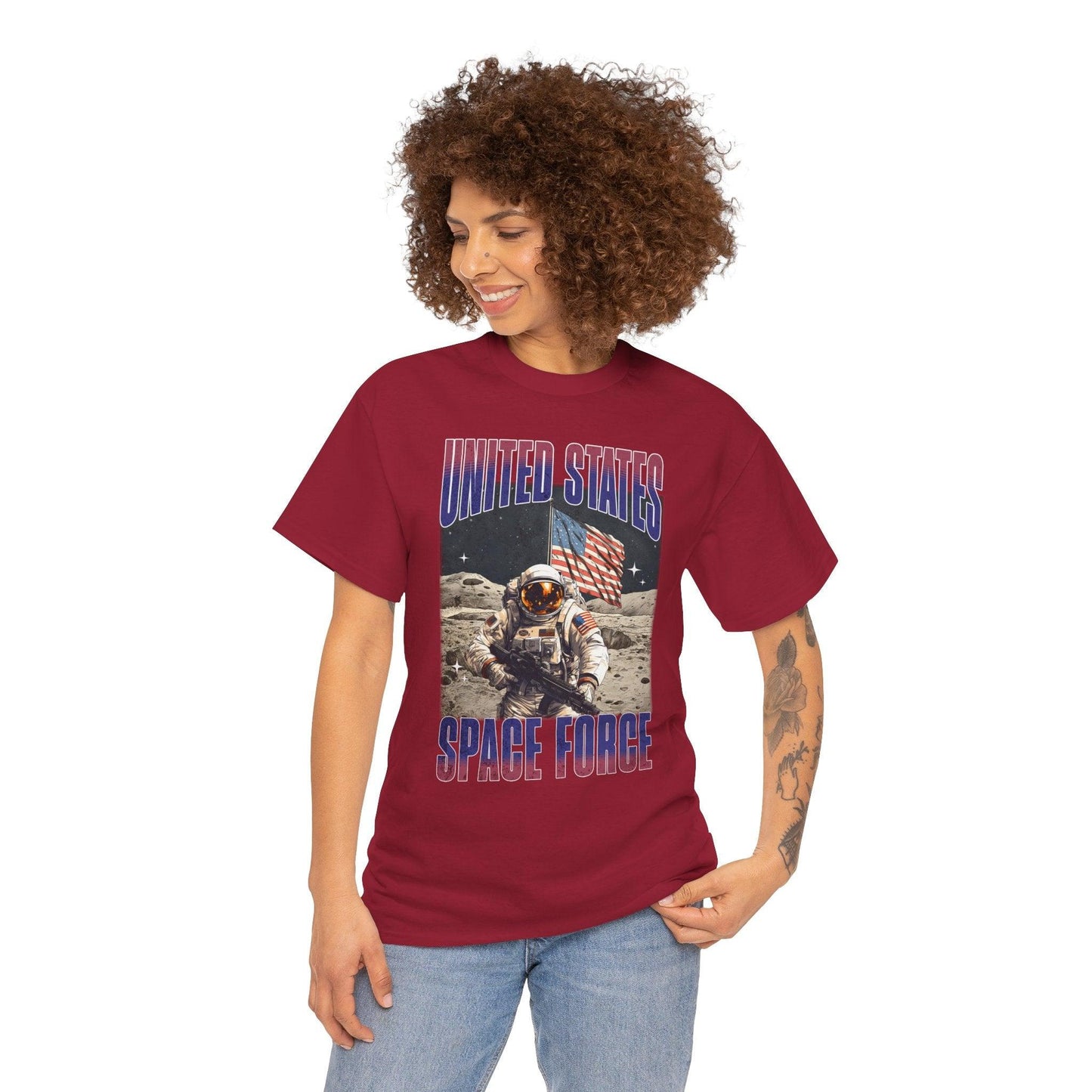 United States Space Force T-Shirt | Military Astronaut Patriotic Tee - Stylfer