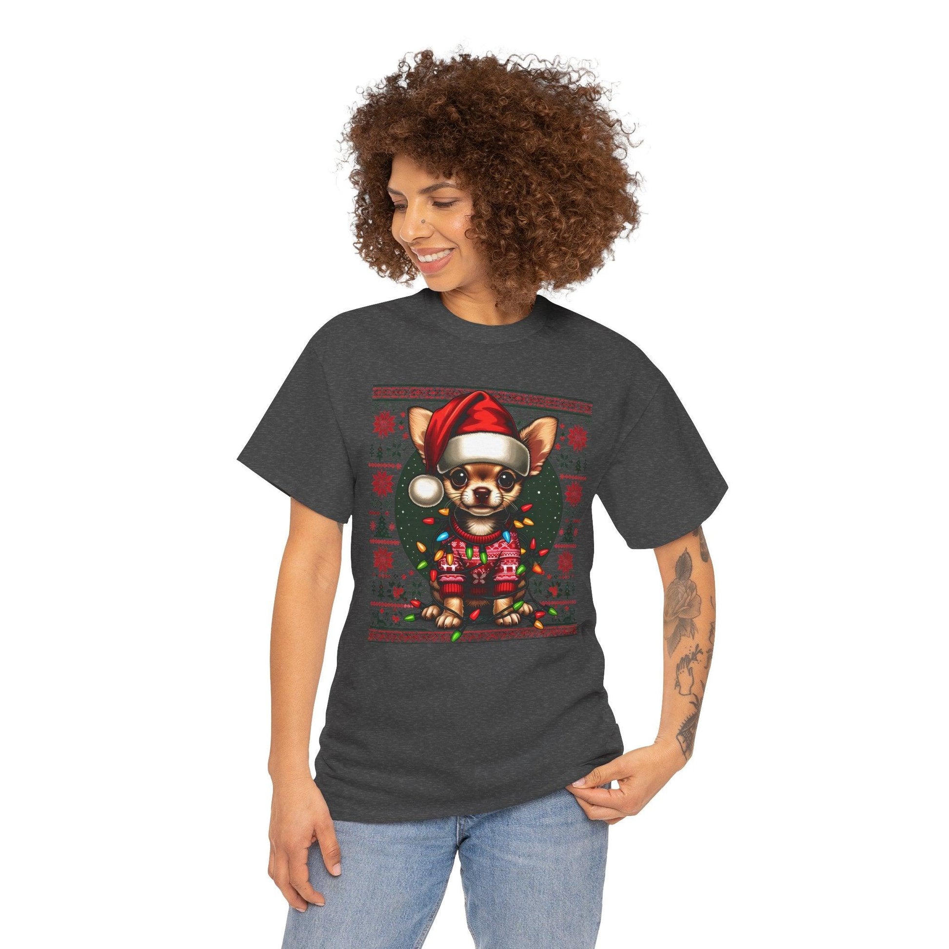 Chihuahua Christmas T-Shirt – Cute Funny Holiday Dog Lovers Tee - Stylfer