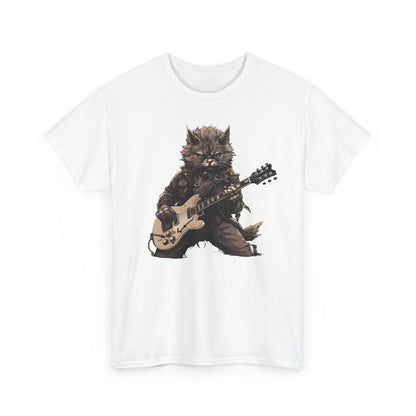 Funny Cat Guitar T-Shirt | Best Cat Dad & Cat Mom Tee