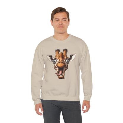 Funny Giraffe Sweatshirt – Cozy Humor & Wildlife Lover's Sweater