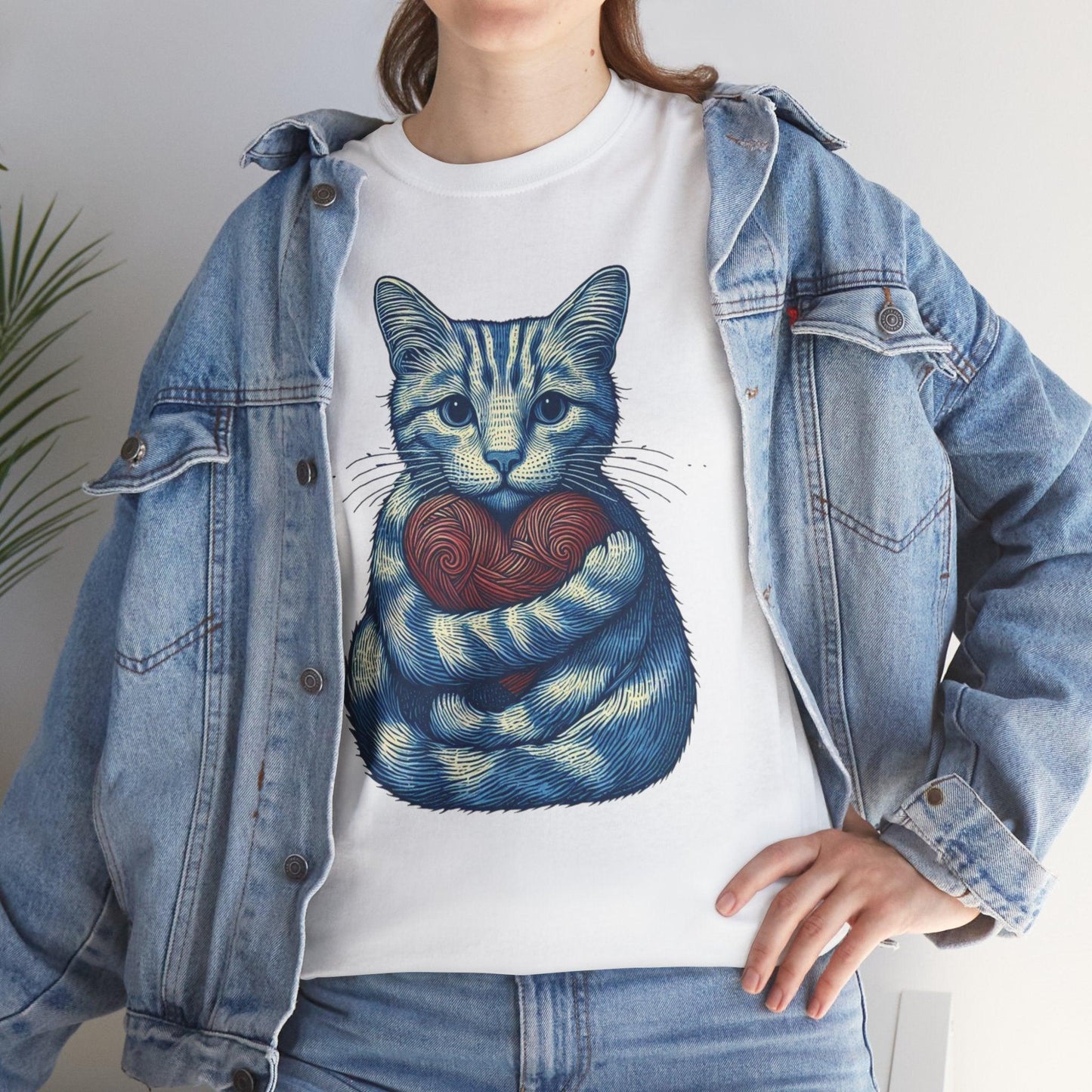 Cute Love Cat Valentines Shirt | Adorable Heart Design - Stylfer