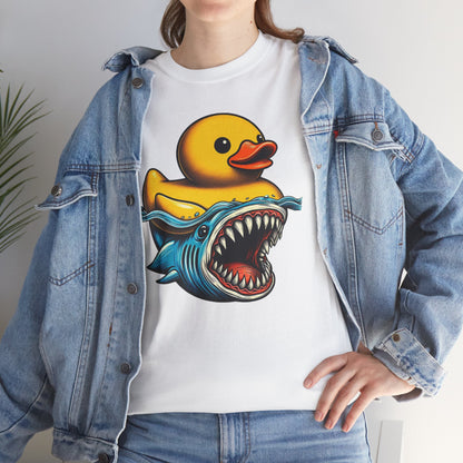 Monster Duck Shark T-Shirt – Funny Horror Novelty Graphic Tee