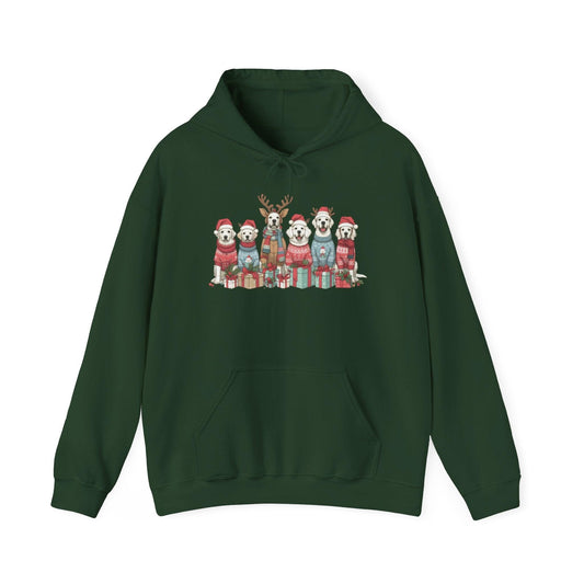 Merry Christmas Dog Hoodie - Holiday Graphic for Dog Enthusiasts - Stylfer