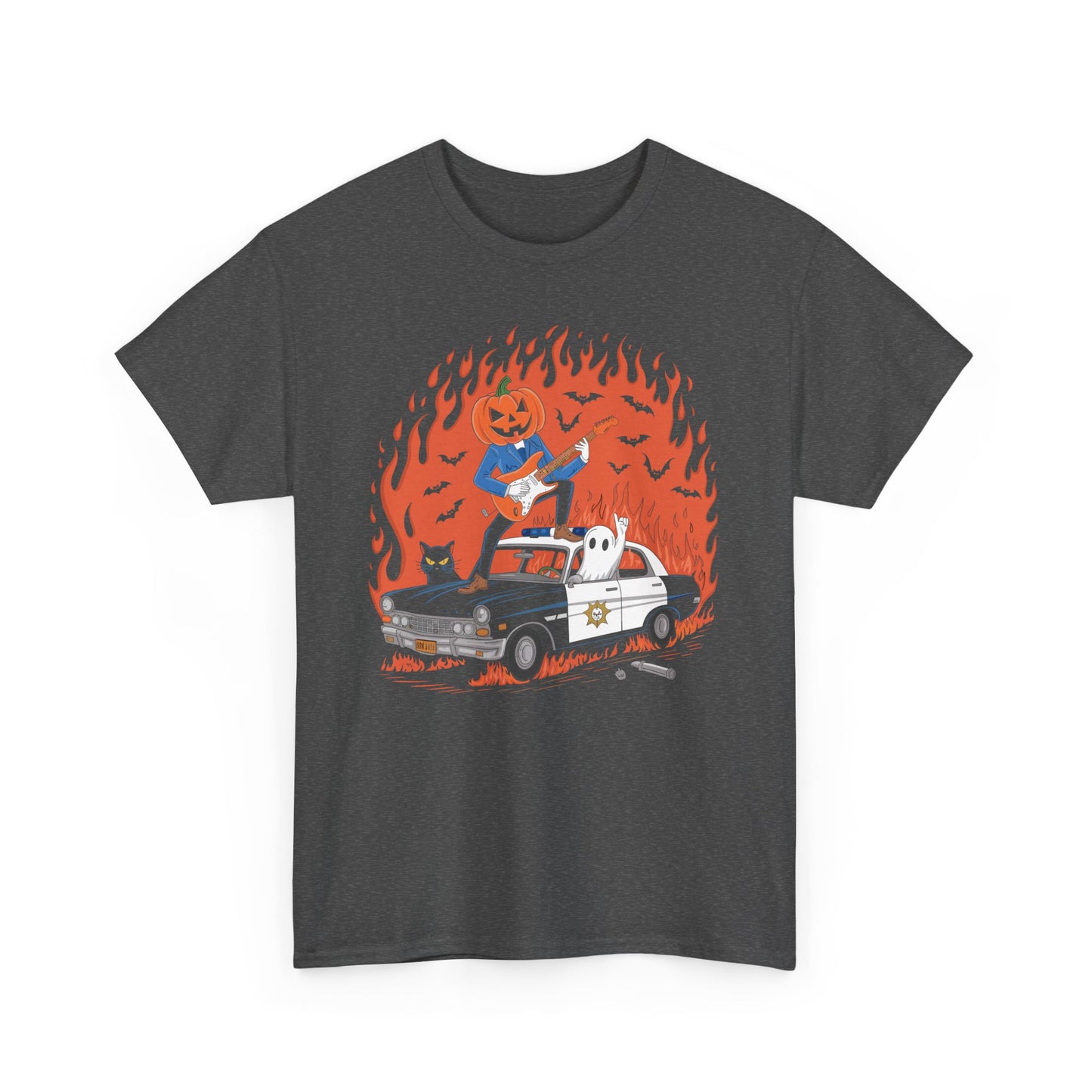 Crazy Pumpkin Adventure T-Shirt – Horror Rock Spooky Halloween Tee