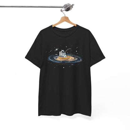 Astronaut Fishing in Space Shirt | Artistic Galaxy Graphic Tee - Stylfer