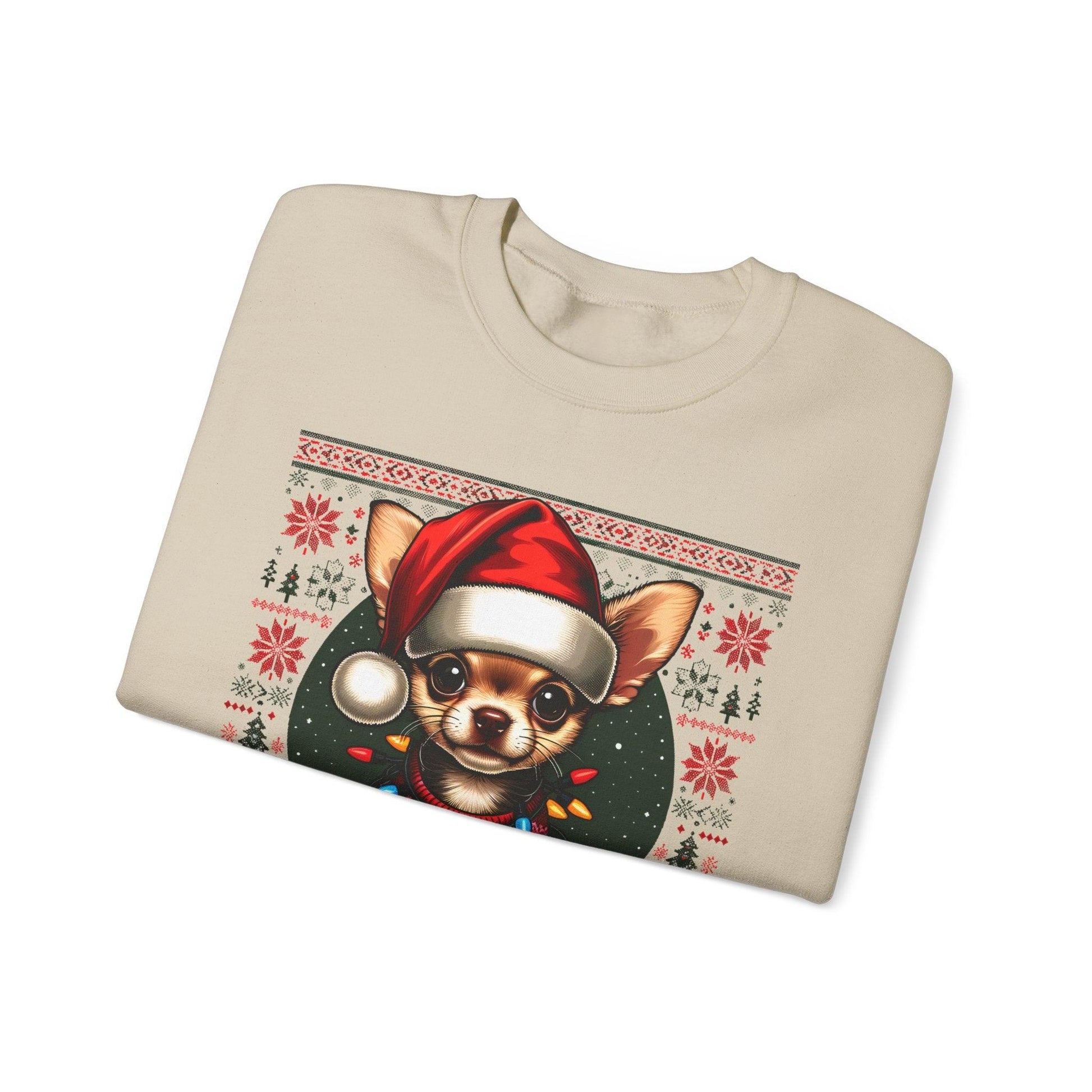 Funny Chihuahua Christmas Sweatshirt – Dog Lovers Holiday Sweater - Stylfer