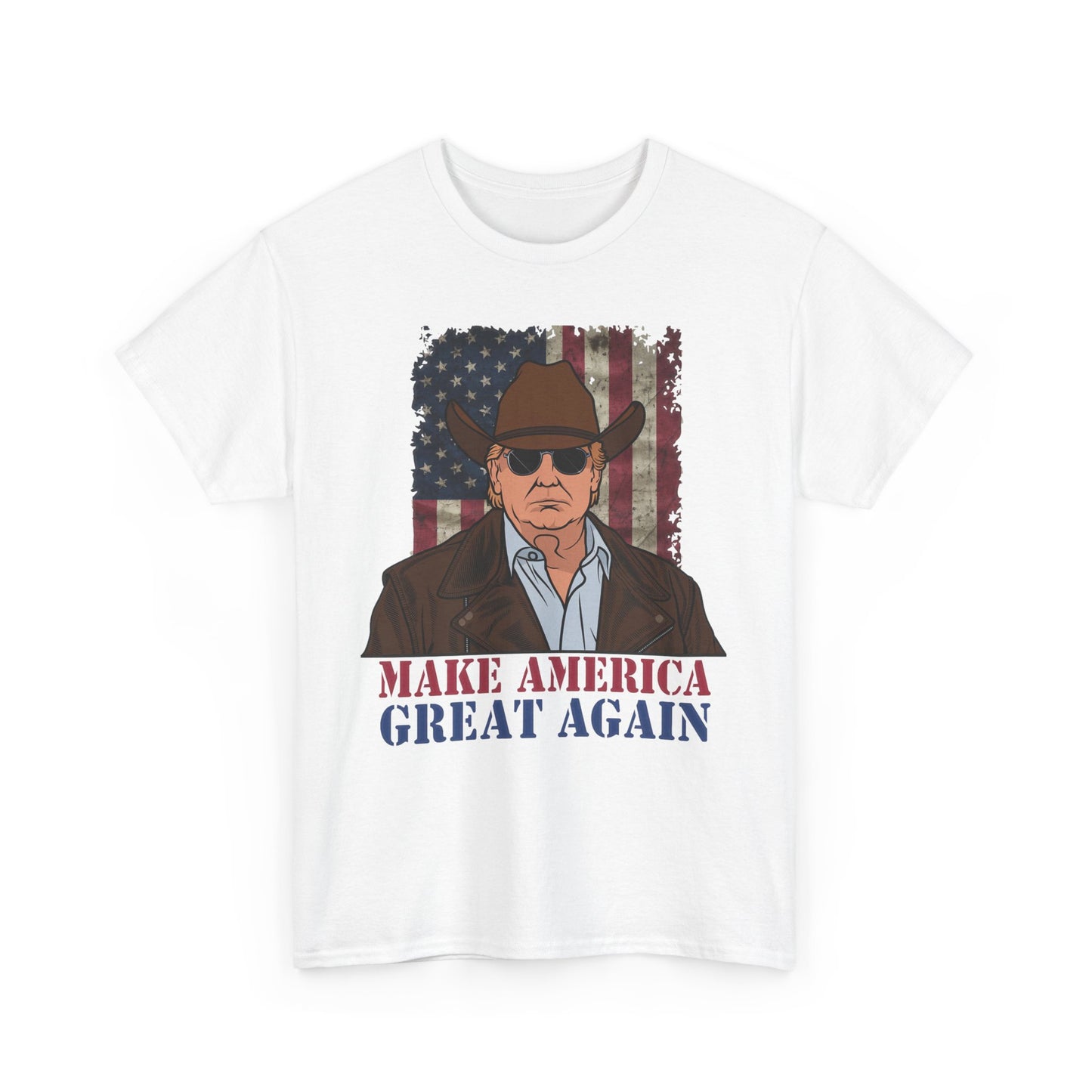 Make America Great Again Cowboy Trump T-Shirt – Patriotic Western Graphic Tee