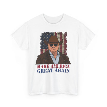 Make America Great Again Cowboy Trump T-Shirt – Patriotic Western Graphic Tee